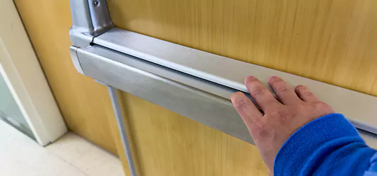 Installing a Push Bar on a Door Derby